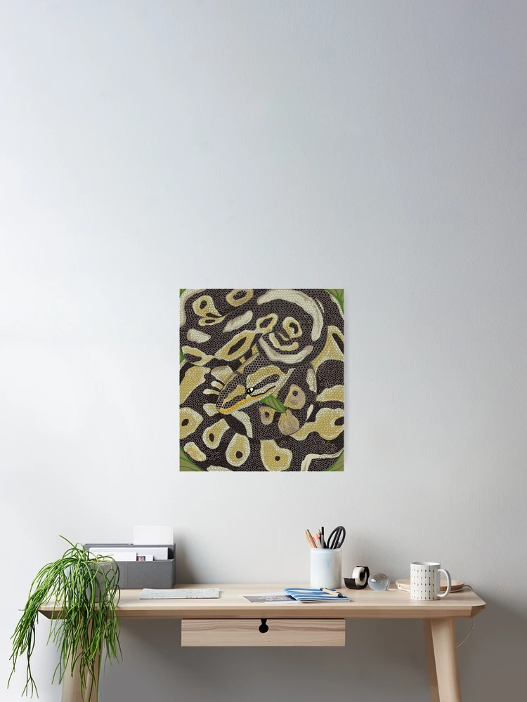 Thumbnail 2 of 3, Poster, technical pattern snake skin python designed and sold by Magicbrush13.