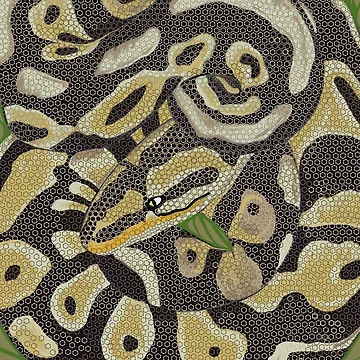 Artwork thumbnail, technical pattern snake skin python by Magicbrush13