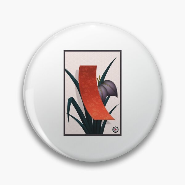 Artikelvorschau, Hanafuda Ebene Tanzaku Iris entworfen und verkauft von MrRamenBox.