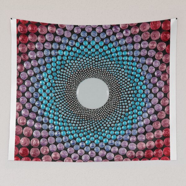 Item preview, Rays - Red & Blue Mandala designed and sold by Amy Diener.