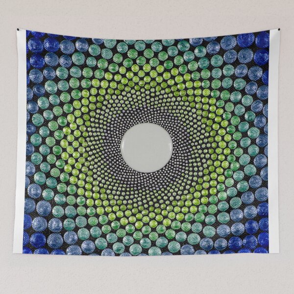 Item preview, Rays - Green & Blue Mandala designed and sold by Amy Diener.
