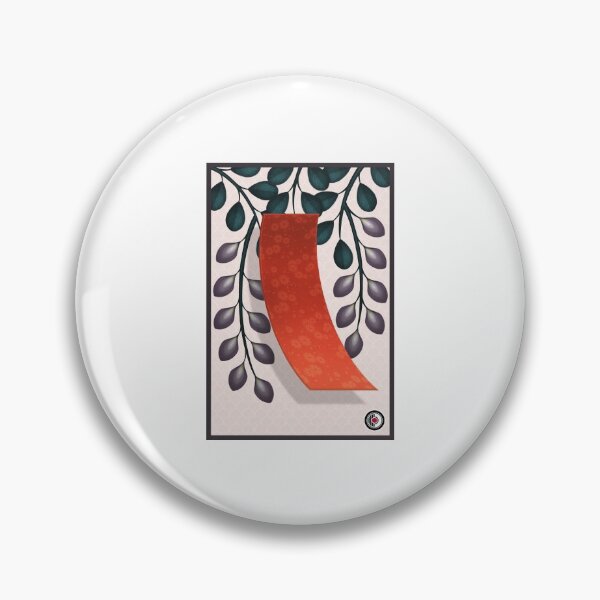 Artikelvorschau, Hanafuda Ebene Tanzaku Wisteria entworfen und verkauft von MrRamenBox.