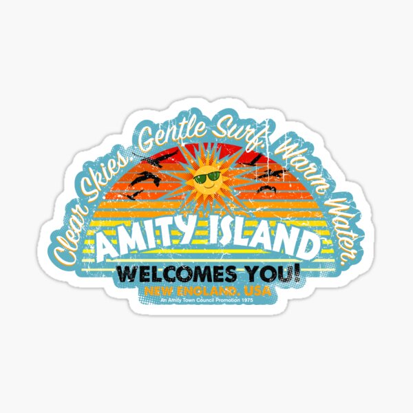 Amity Island Sticker