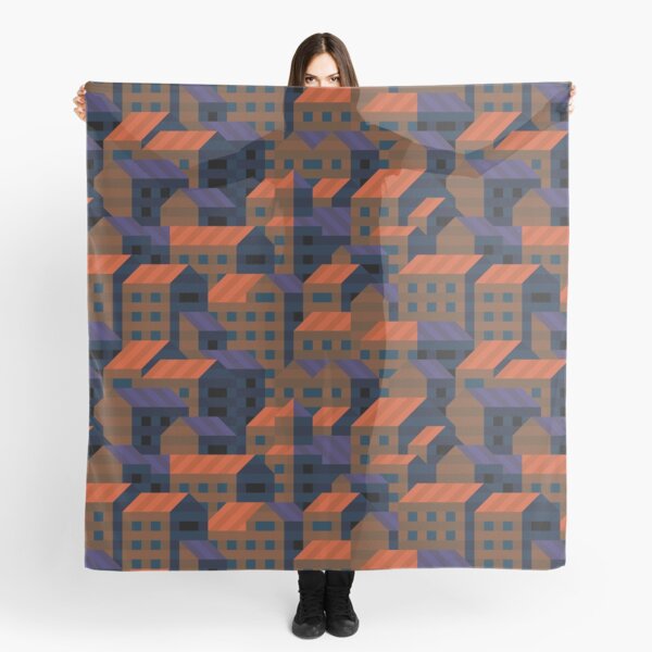 7:00 PM, dusk over the city Scarf