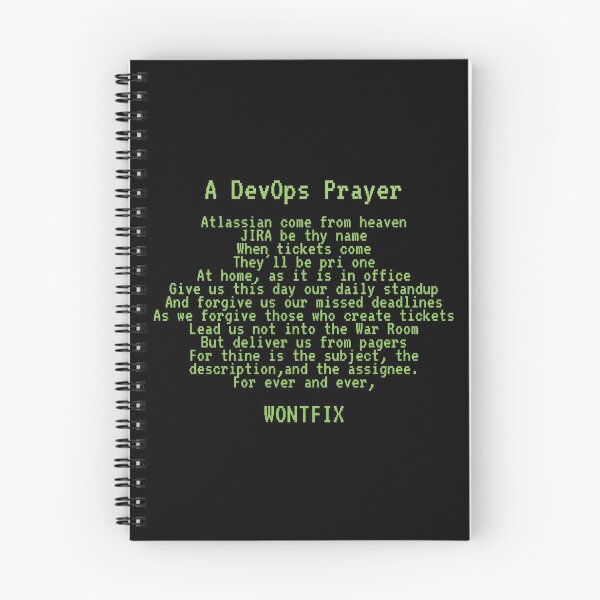 Item preview, A DevOps JIRA Prayer designed and sold by unixorn.
