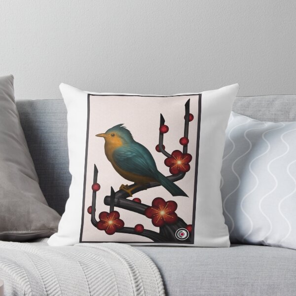 Item preview, Hanafuda Bush Warbler Plum Blossom designed and sold by MrRamenBox.