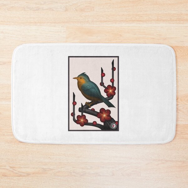 Item preview, Hanafuda Bush Warbler Plum Blossom designed and sold by MrRamenBox.
