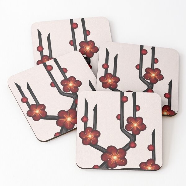Item preview, Hanafuda Plum Blossom 01 designed and sold by MrRamenBox.