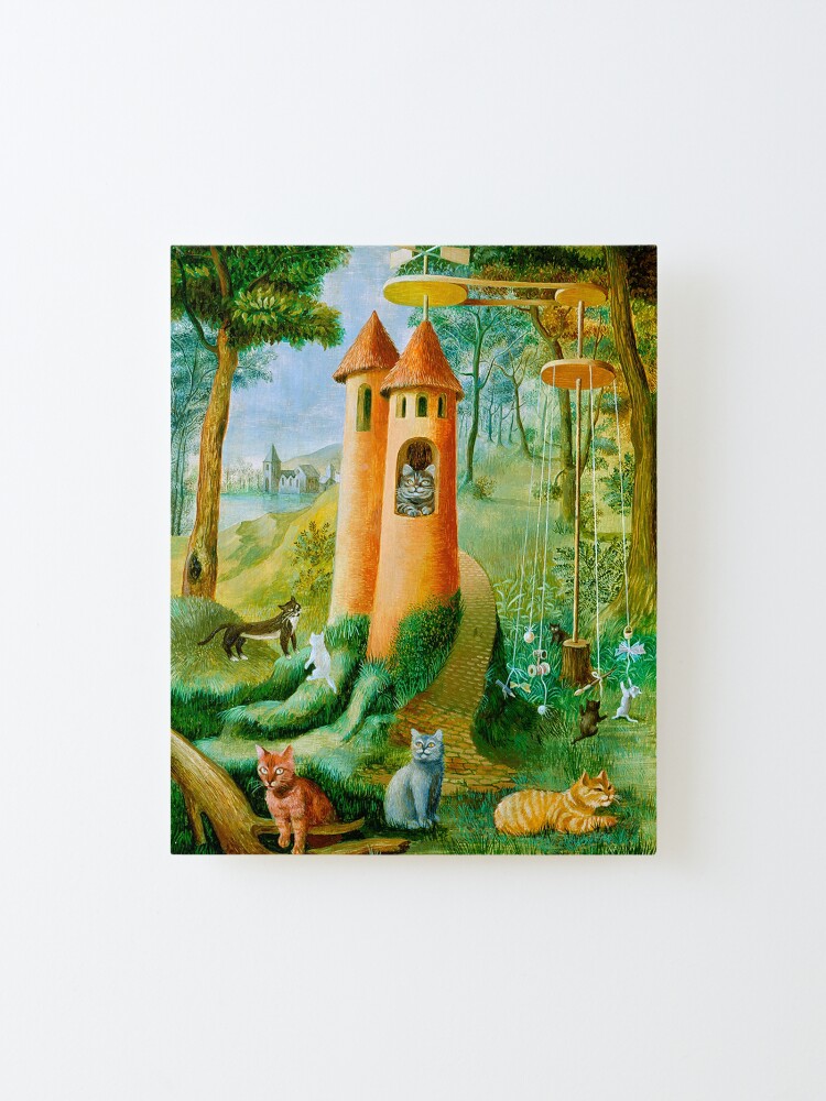 Alternate view of Cats Paradise, by Remedios Varo Mounted Print