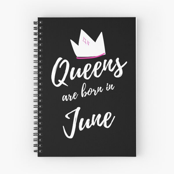 Item preview, Queens are born in June. Happy Birthday! June Birthday Gift for Women and Girls. Cute Bday present design. designed and sold by That Cheeky Tee.