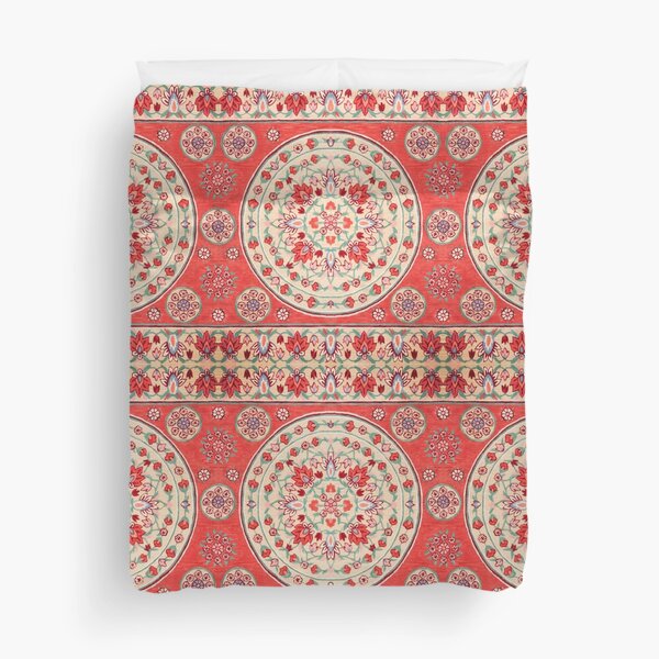 Boho Oriental Traditional Floral Moroccan Style Duvet Cover