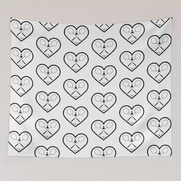 Item preview, I Heart Badminton Vintage Grunge Black designed and sold by iheartsport.