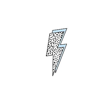 Artwork thumbnail, Blue Dot Lighting Bolt by Claire Davis
