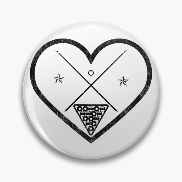Item preview, I Heart Billiards Vintage Grunge Black designed and sold by iheartsport.