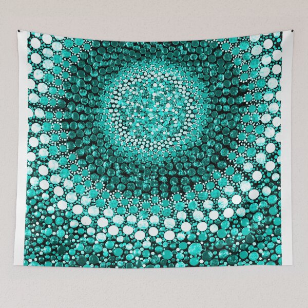 Item preview, Rainbow Candy Mandala - Turquoise designed and sold by Amy Diener.