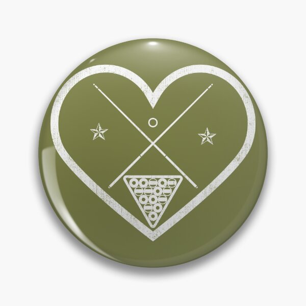 Item preview, I Heart Billiards Vintage Grunge White designed and sold by iheartsport.
