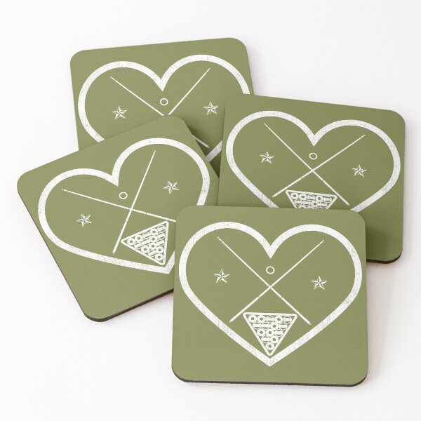 Item preview, I Heart Billiards Vintage Grunge White designed and sold by iheartsport.