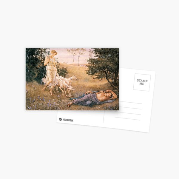 Diana and Endymion_Walter Crane British artist (1845-1915) Postcard