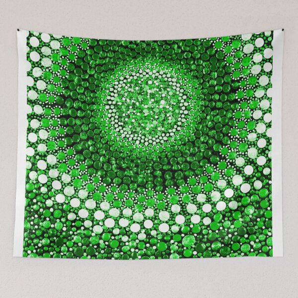 Item preview, Rainbow Candy Mandala - Forest Green designed and sold by Amy Diener.