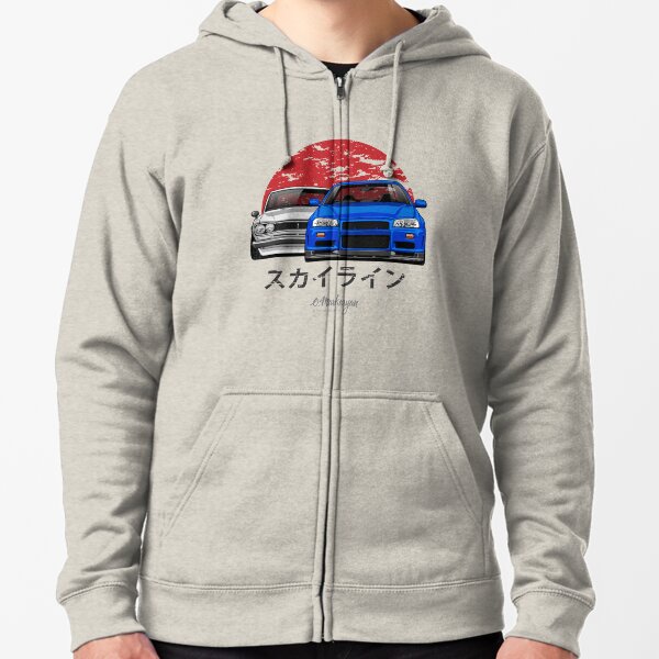 Skyline (R34 & Hakosuka) Zipped Hoodie