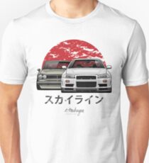 Camiseta ajustada Skyline (R34 y Hakosuka)