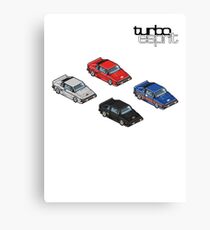 8 bit Lotus Esprit Turbo Pixel (black logo) Canvas Print