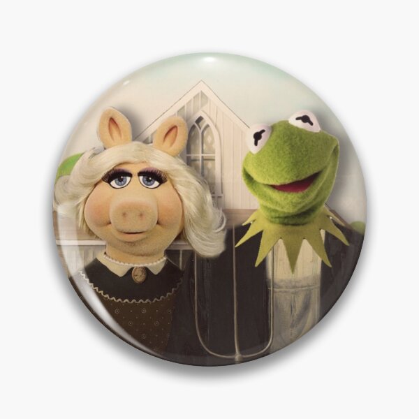 Item preview, Piggy and Kermit- American Gothic  designed and sold by moseschrute.