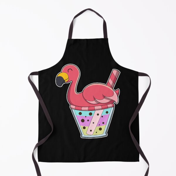 Item preview, Flamingo with Mug of Juice & Drinking straw designed and sold by Sonoma92.