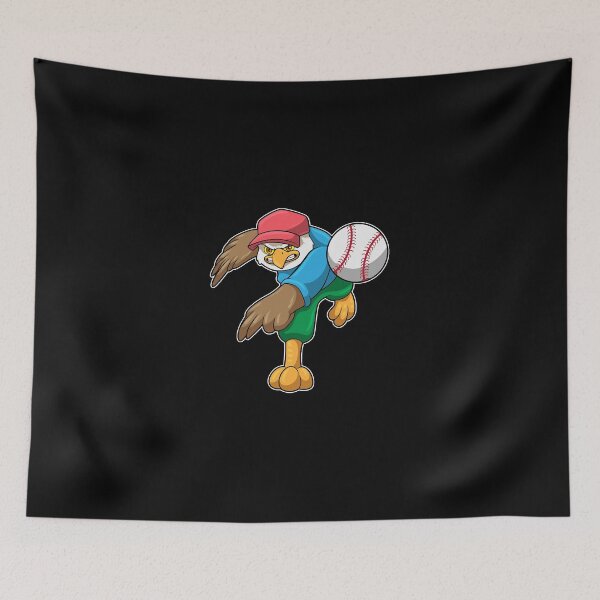 Item preview, Hawk at Baseball with Baseball bat  designed and sold by Sonoma92.