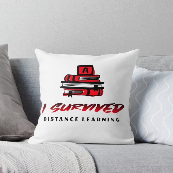 Item preview, I Survived Distance Learning - Virtual School Remote Teaching (Black and Red) designed and sold by Purrfecta.