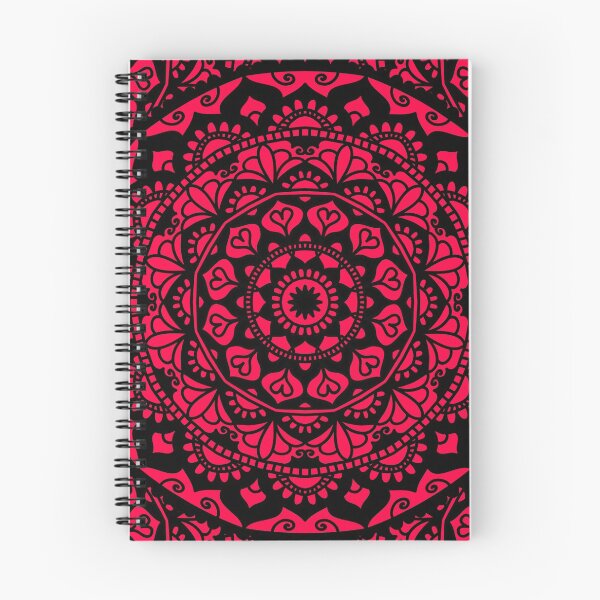 Item preview, Red and Black Mandala Kaleidoscope designed and sold by Julie Erin Designs.