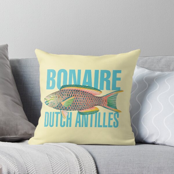 Aperçu de l'œuvre Bonaire Antilles Néerlandaises Vintage Poisson Perroquet Design créée et vendue par Futurebeachbum.