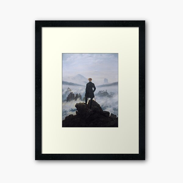 Item preview, Casper David Friedrich's Wanderer Above the Sea of Fog designed and sold by mosfunky.