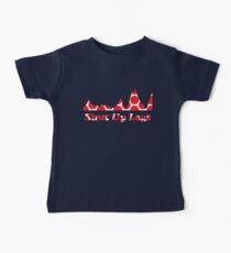 Shut Up Legs Red Polka Dot Mountain Profile Baby Tee