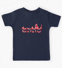 Shut Up Legs Red Polka Dot Mountain Profile Kids Tee