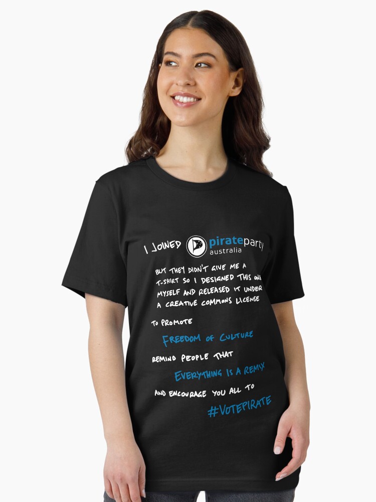 Thumbnail 1 of 7, Essential T-Shirt, I Joined Pirate Party Australia designed and sold by tserong.