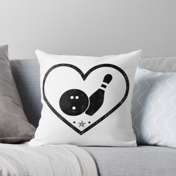 Item preview, I Heart Ten Pin Bowling Vintage Grunge Black designed and sold by iheartsport.