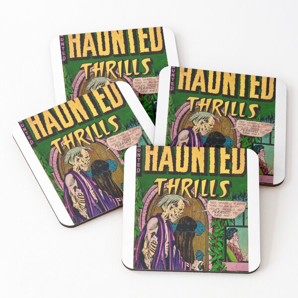 Item preview, HAUNTED THRILLS Tales of Horro and Terror Classic Coomics Comic Book Cartoon Quotes designed and sold by TRIBExSPACE.