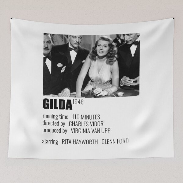 Aperçu de l'œuvre Affiche alternative de Gilda créée et vendue par rosesbwayshop.