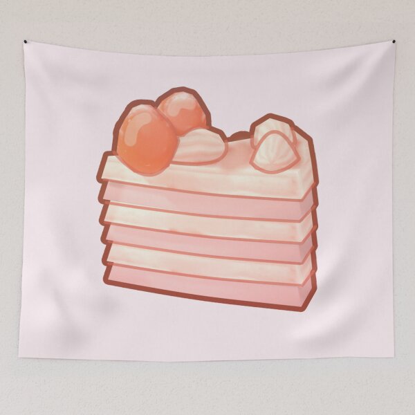 Item preview, Strawberry Cake slice designed and sold by VelvepeachShop.
