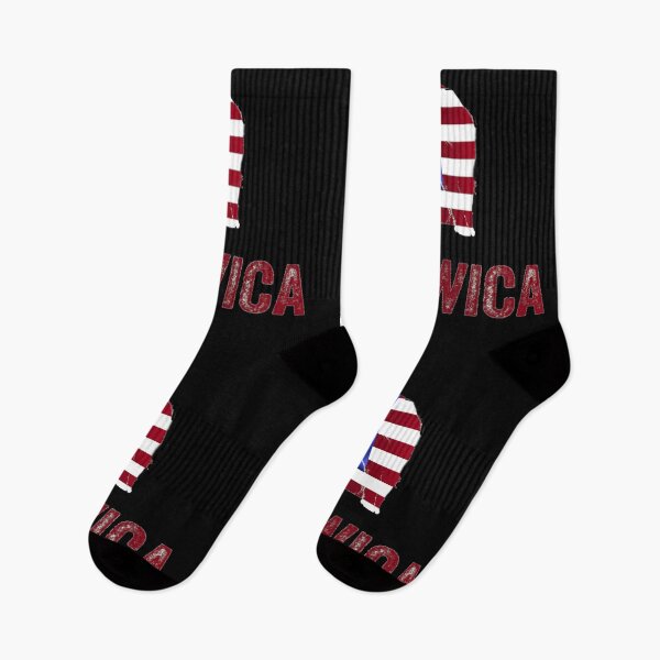 Item preview, Meowica Happy Fourth Of July Independence Day on black background designed and sold by UncleStuScience.
