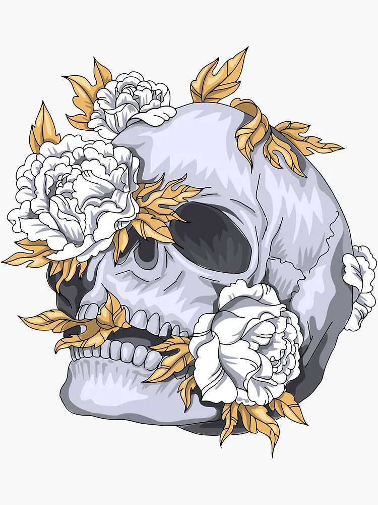 Floral Skull Clip Art Pack - 30 Skulls - Design Cuts