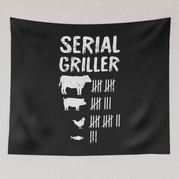 Item preview, Serial Griller Fathers Day Funny Grilling Grill BBQ Master T-Shirt designed and sold by Focus-Maloca.