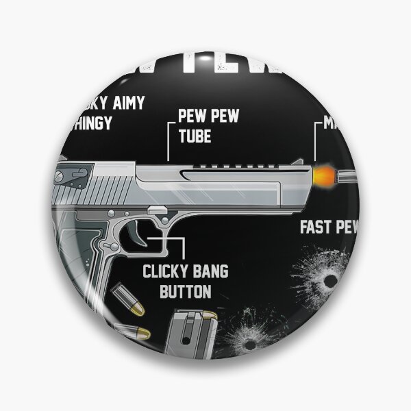 Artikelvorschau, Anatomy Of A Pew Pewer Pistol Gun entworfen und verkauft von Trudy95828.