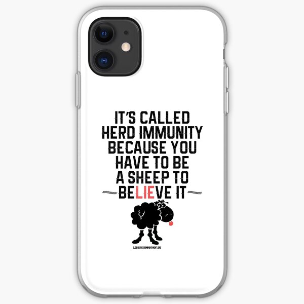 Herd Immunity Sheep iPhone Soft Case