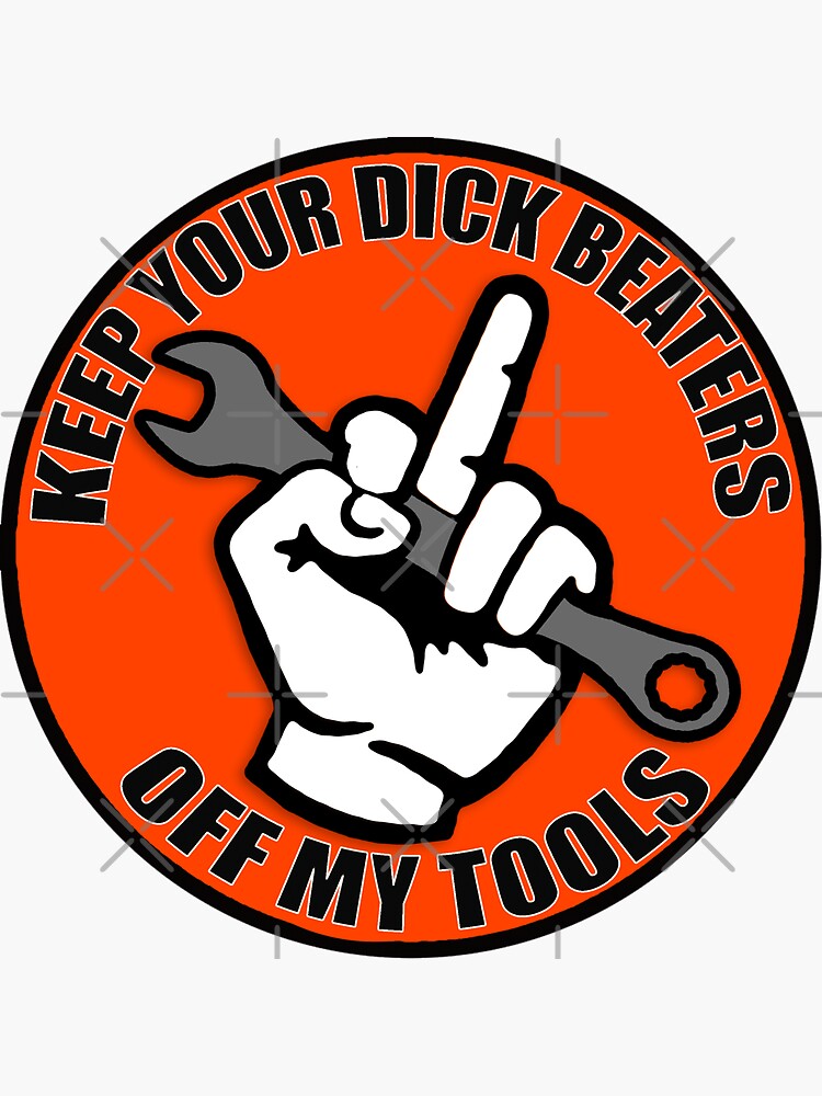3pcs Keep Your Dick Beaters Off My Tools Funny Hard Hat Stickers - Foto 3
