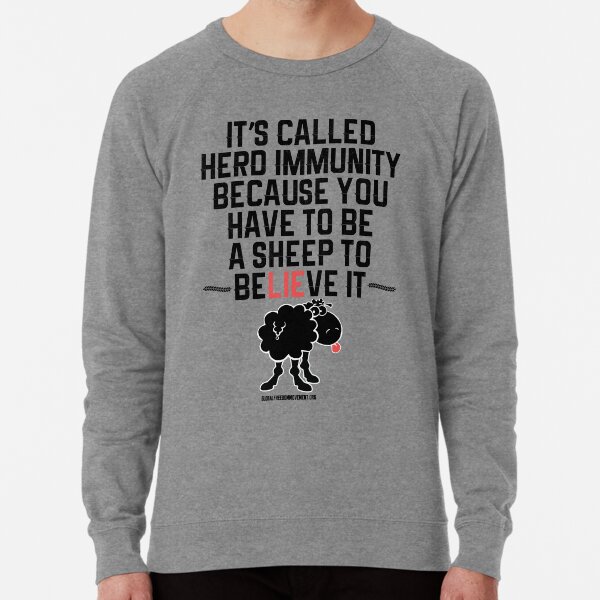 Herd Immunity Sheep Lightweight Sweatshirt