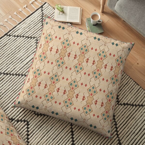 Oriental Bohemian Traditional Moroccan Style Floor Pillow