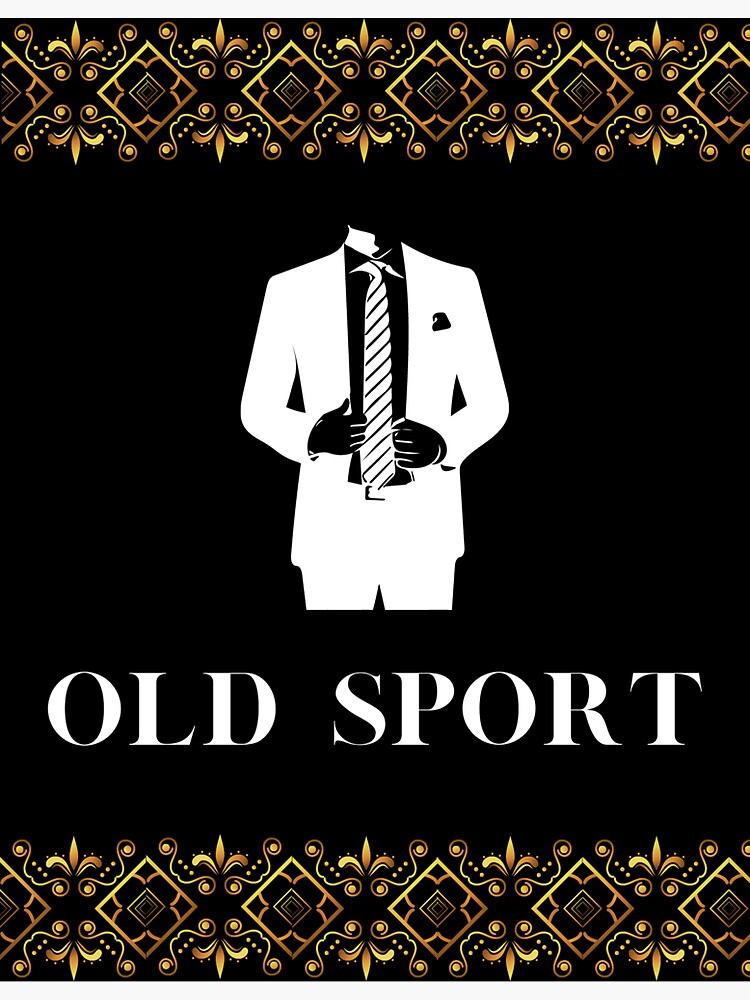 "Old Sport The Great Gatsby" Sticker by Mmebelletrist Redbubble