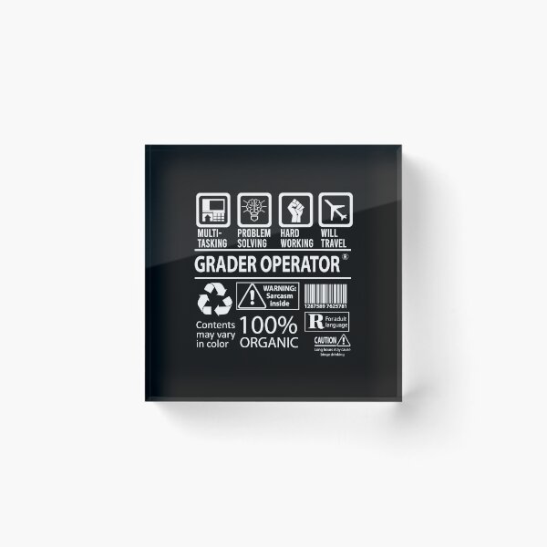 Item preview, Grader Operator T Shirt - Multitasking Job Gift Item Tee designed and sold by zerniakcor.